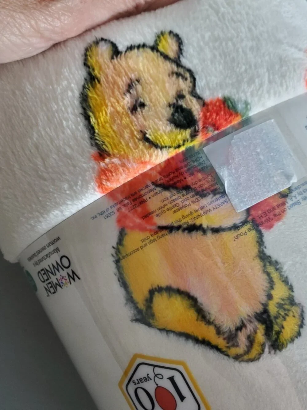 The Big One Plush Throw Blanket Disney 100 Years Winne the Pooh & Berries New